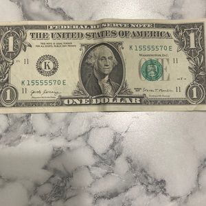 Unique serial number dollar bill